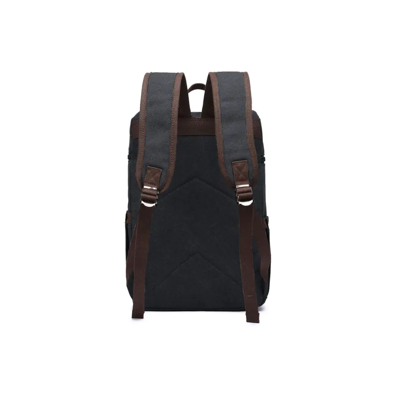 Slazenger Canvas With Microfiber Leather Travel Bags Laptop Bags Backpack Men's Light Gray/Khaki/Green/Black-11