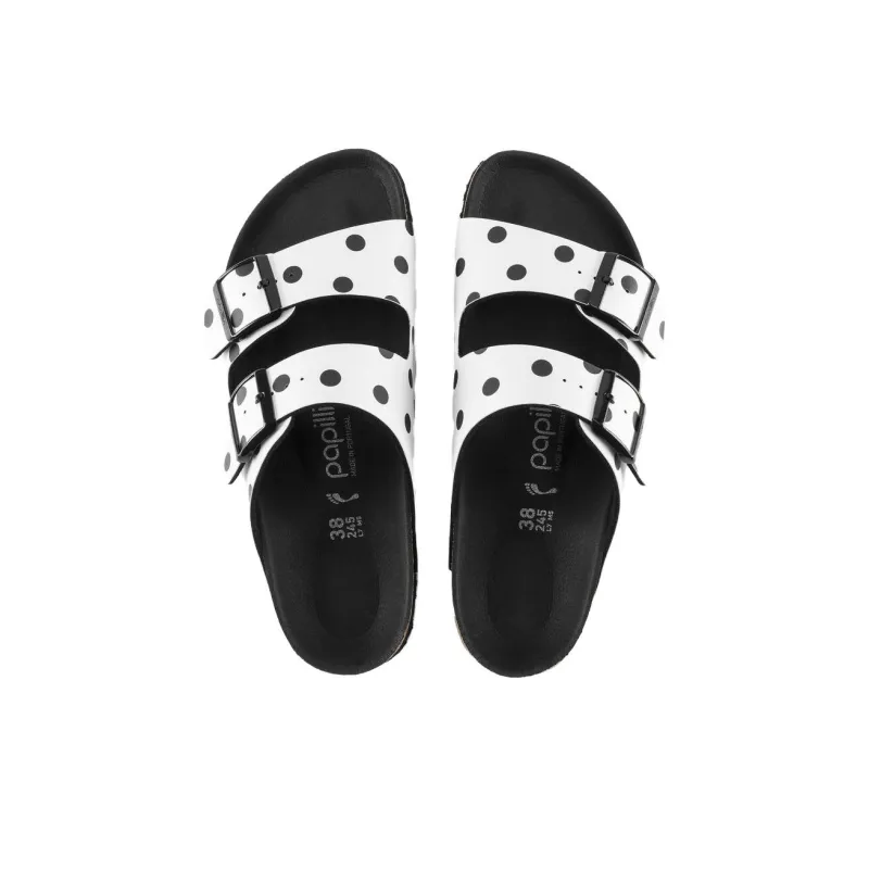 Birkenstock Slide Slippers Women's White Black-3