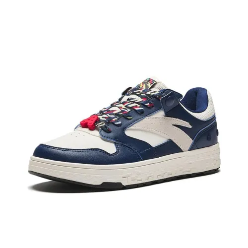 ANTA Skateboard Shoes Unisex Low-Top Blue/White