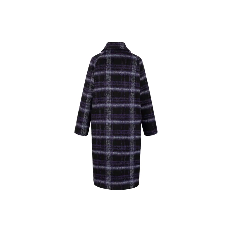 UPNANAWANG Coats Women's Dark Purple-1