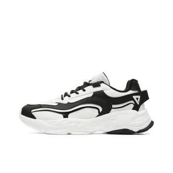 PEAK Xinglan Low Top Chunky Sneakers Men's Black White