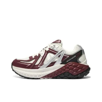 Skechers Cushioning Wear Resistant Low Top Casual Shoes Men's Burgundy