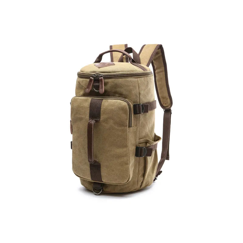 Slazenger Canvas Computer Backpack Shoulder Bag Handbag Regular Men's Black/Gray/Khaki/Army Green/Dark Blue/Coffee-9