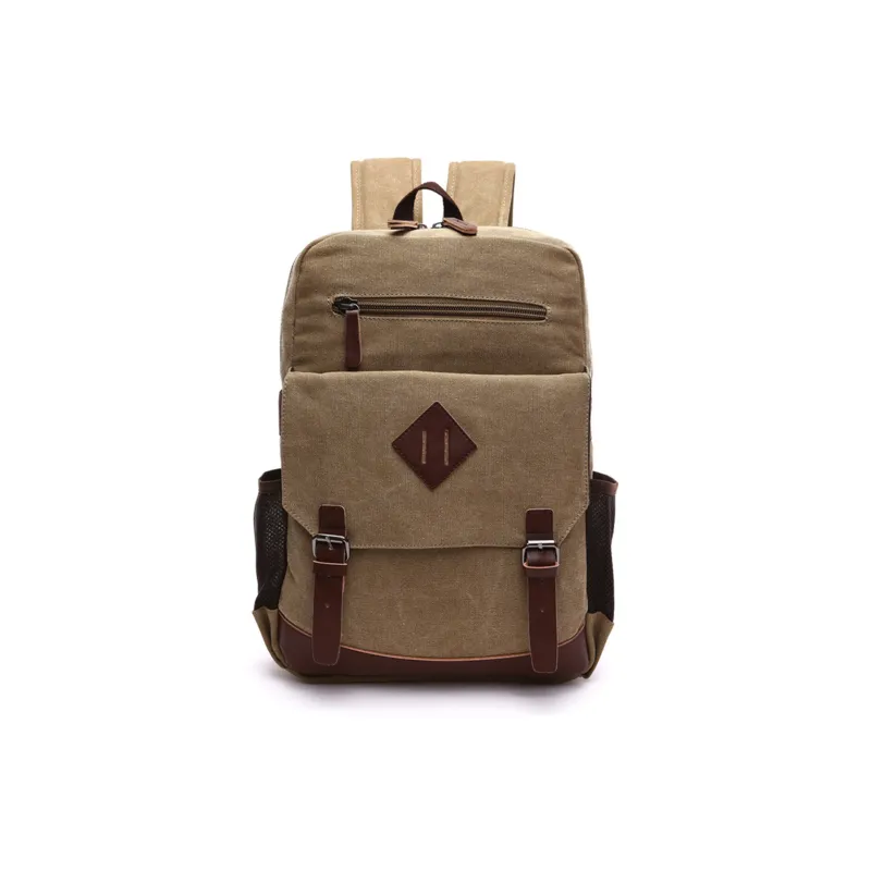 Slazenger Canvas With Leather 15.6 Inch Laptop Backpack Regular Unisex Multicolor-8