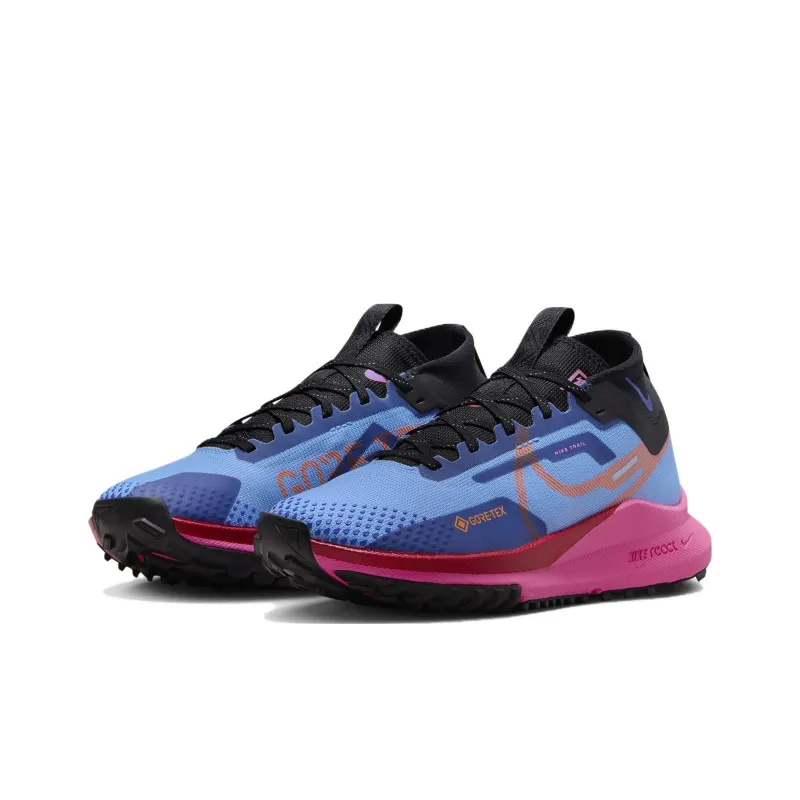 Nike React Pegasus Trail 4 Gore Tex University Blue Pink Glow Women's-2