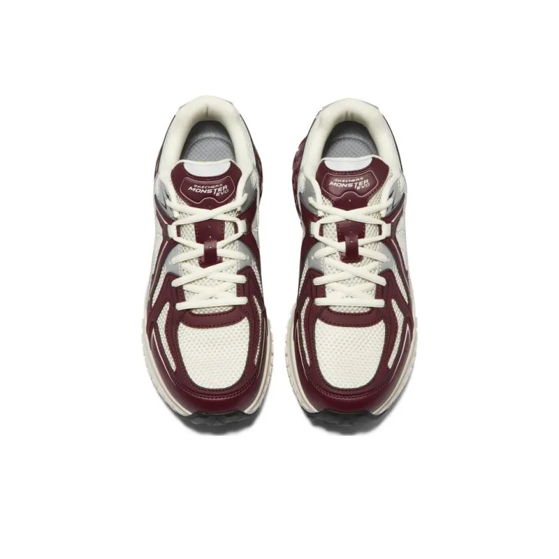 Skechers Cushioning Wear Resistant Low Top Casual Shoes Men's Burgundy-3