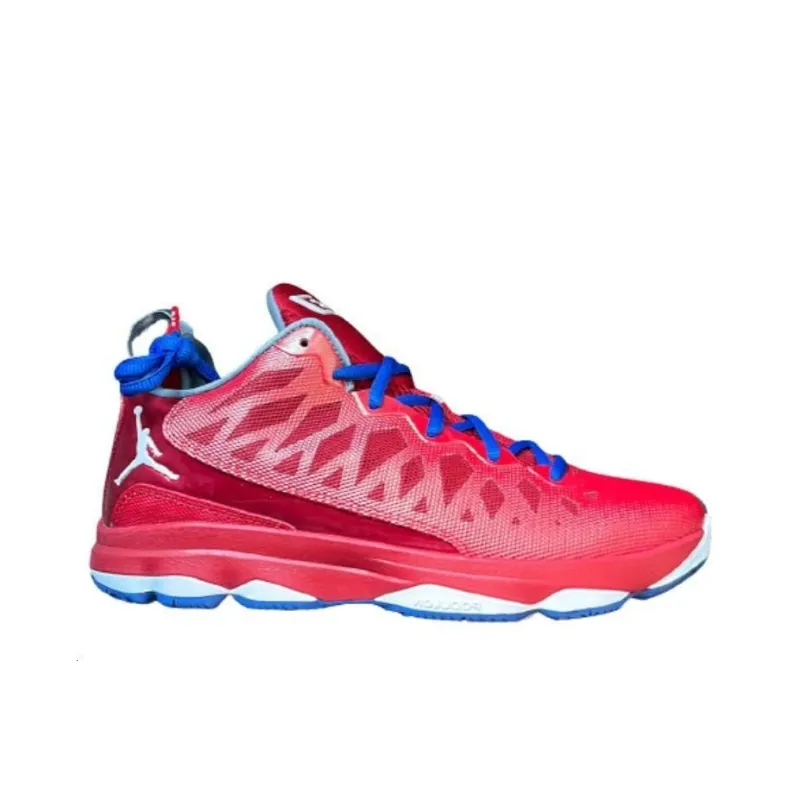 Jordan CP3 6 Cushioning Wear-Resistant Low-Top Basketball Shoes Men's Red-1