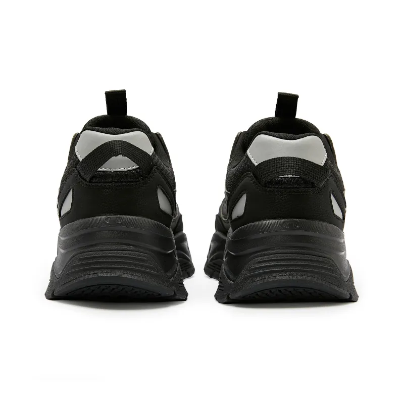 Champion Champ 19 Stree Slip Resistant Low Top Chunky Sneakers Unisex Black-3