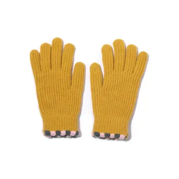 Clect Touchscreen Available Knit Gloves Women's Yellow/Green