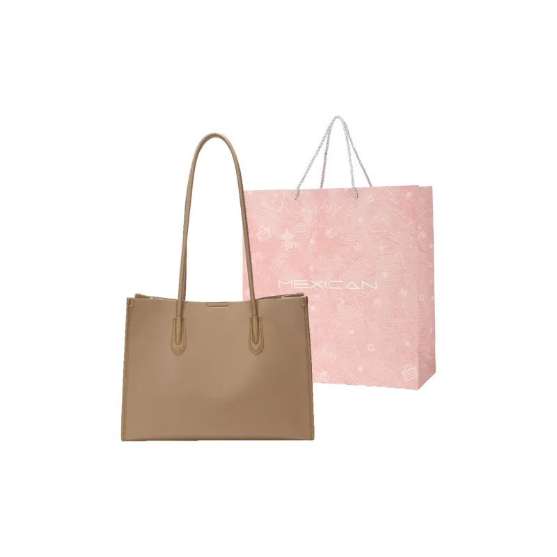 MEXICAN Leather Tote Bag, Shopping Bag, Shoulder Bag Women's Camel-5