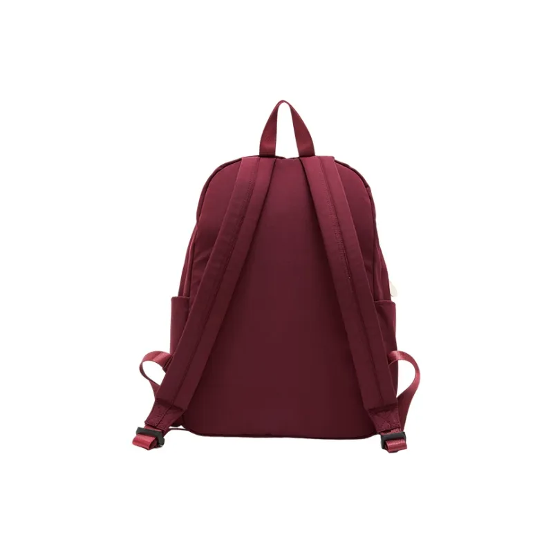 SEM/R Polyester Laptop Backpack Medium Size Unisex Ecru/Purple-14