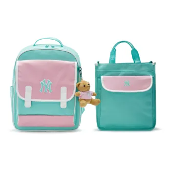 MLB Nylon 2-in-1 Backpack Women's Green & Pink