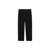 Black/Black Cropped Trousers