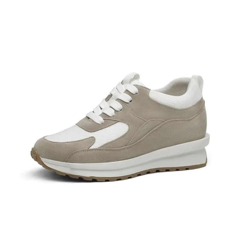 He Jinchang Hermo Collection Slip Resistant Low Top Casual Shoes Women's Khaki-2