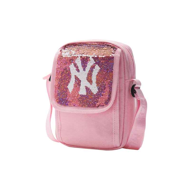 MLB Nylon Shoulder Bag, Crossbody Bag Regular Women's Pink-1