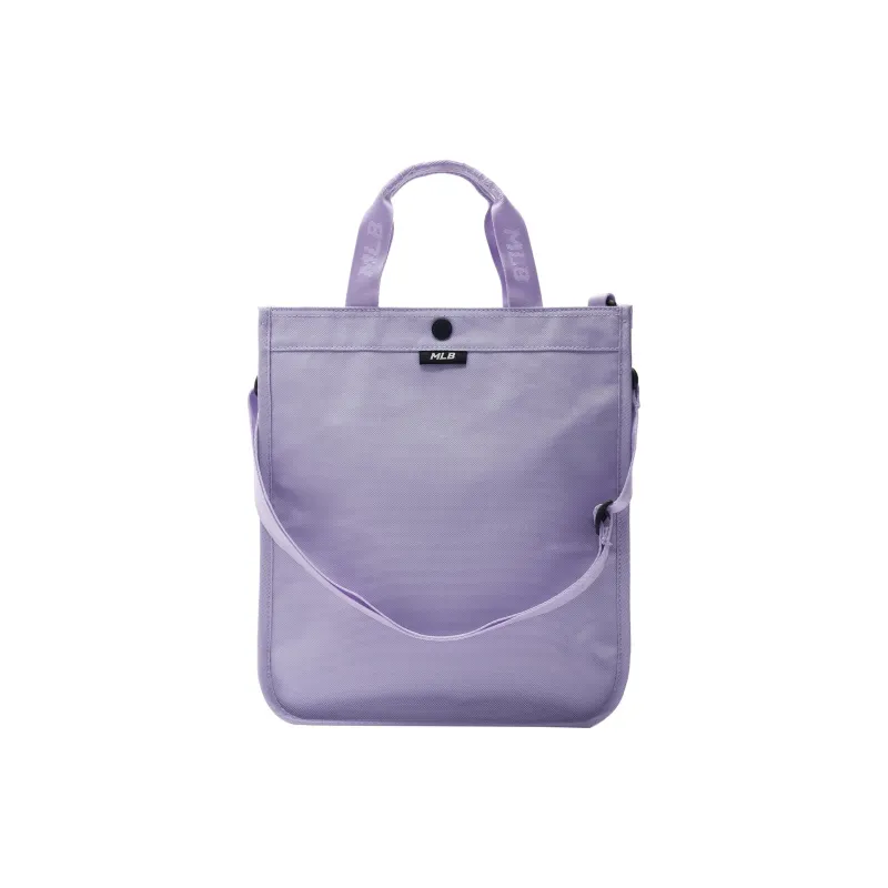 MLB Nylon Tote Bag Shopping Bag Portable Crossbody Bag Shoulder Bag Regular Women's Purple-3
