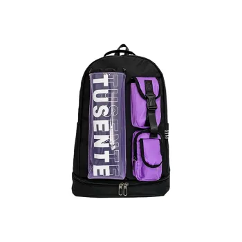 Aito Badminton Racket Bags 2 Pcs Pack Sports Backpack Black Purple Unisex Independent Shoe Compartment