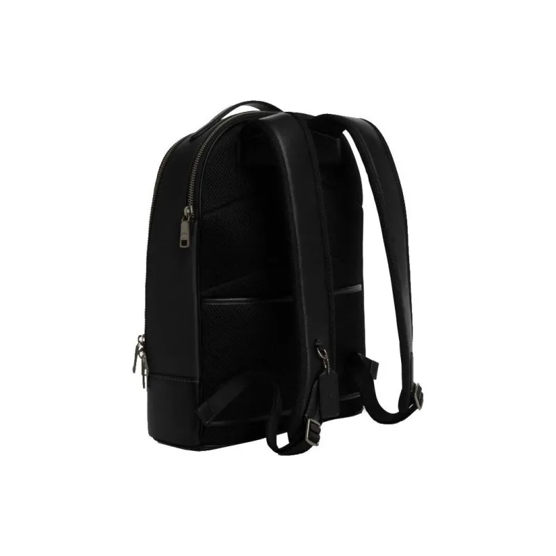 COACH Cow Leather Backpack Tubas Men's Black-1