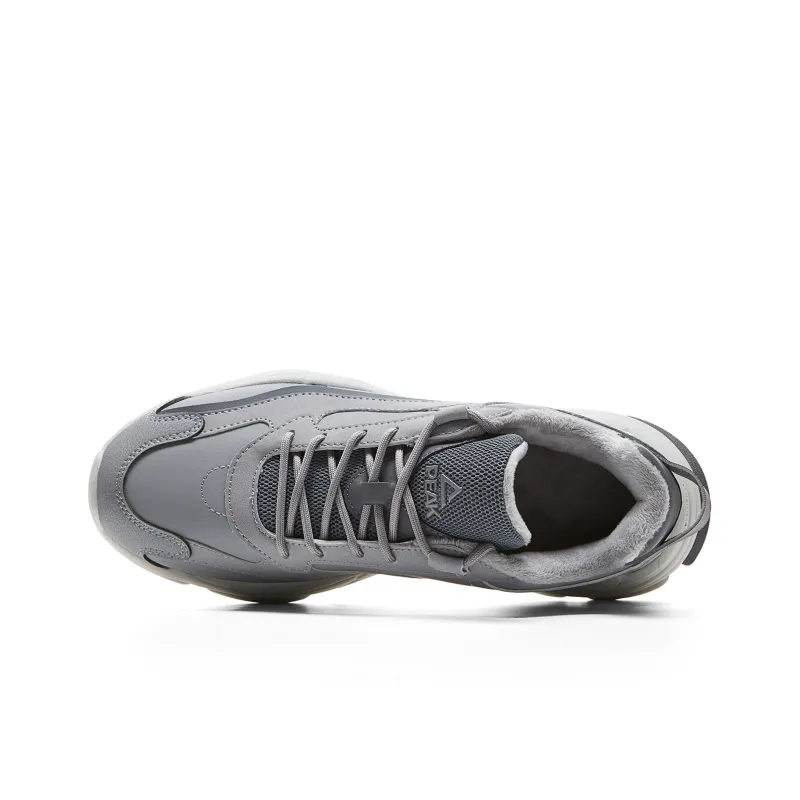 PEAK Xinglan Low Top Chunky Sneakers Men's Silver Gray-3