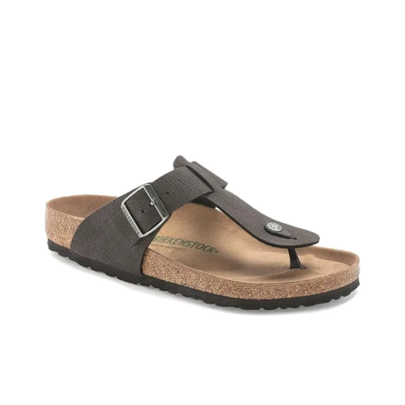 Birkenstock Flip Flops Men's Desert Dust Black Narrow Fit-1