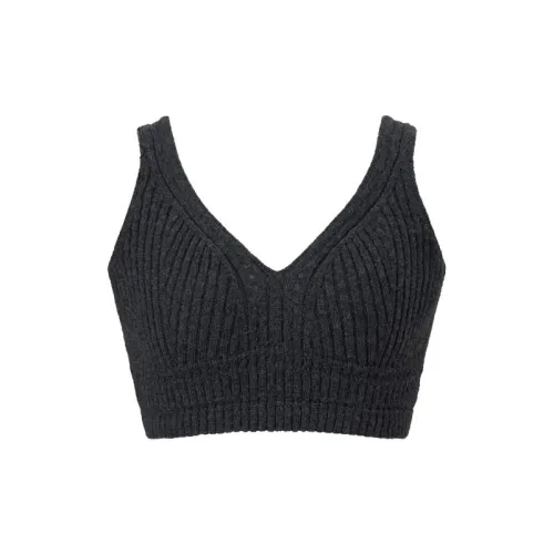 UNIQLO Tank Tops Women's Dark Gray