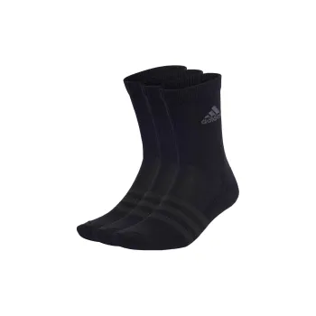 Adidas Mid Calf Socks Unisex 3 Pack Black/Dark Gray