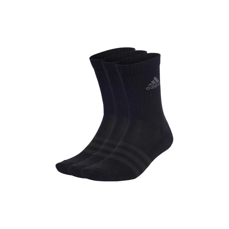 Adidas Mid Calf Socks Unisex 3 Pack Black/Dark Gray-0