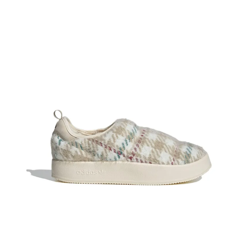 Adidas Originals Puffylette Durable Breathable Low Top Casual Shoes Unisex Beige-1