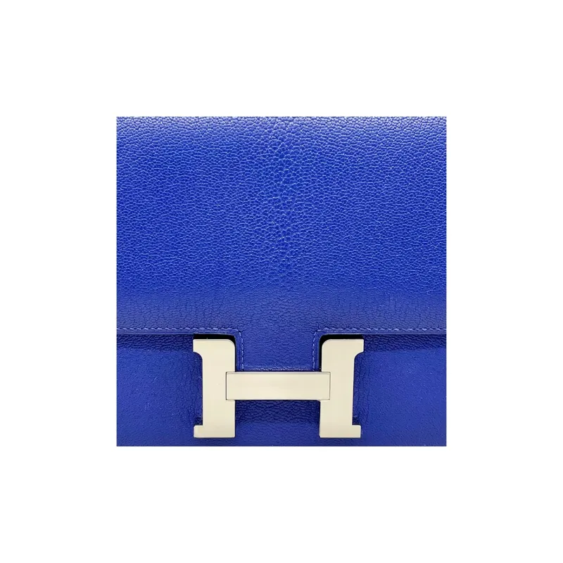 HERMES Constance Goatskin KangKang Bag Shoulder Bag Crossbody Bag Mini Women's 7T Electric Blue-5