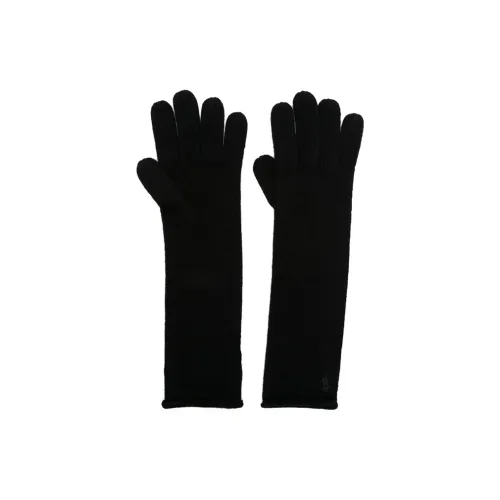 Polo Ralph Lauren Logo-embroidered Knitted Elbow Gloves