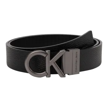 CALVIN KLEIN Cow Leather Belts Men's Space Black 3.4cm