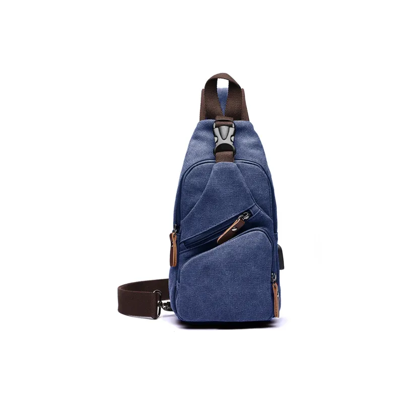 Slazenger Canvas With Microfiber Leather Canvas Bag Sling Bag Men's Multicolor-9