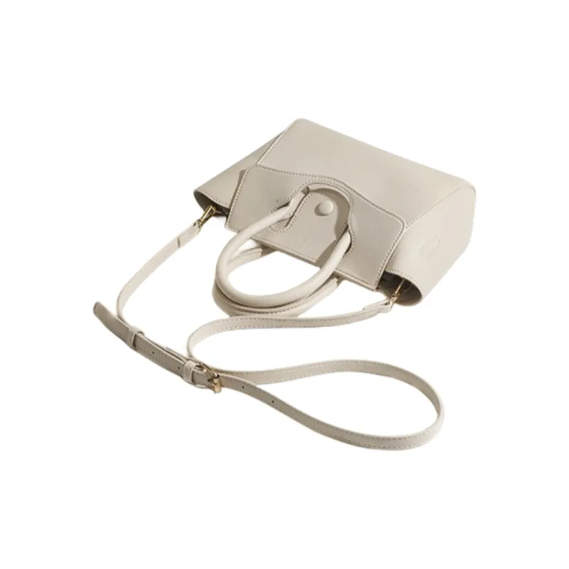 NOMK PU Kelly Bag, Combo Bag, Shoulder Bag, Crossbody Bag, Handbag Regular Women's White-6