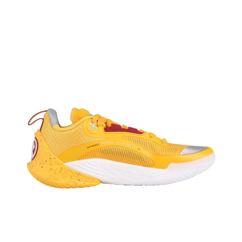LiNing Speed 10 Cushioning, Slip Resistant, Abrasion Resistant, Breathable Low Top Basketball Shoes Men's Yellow-1