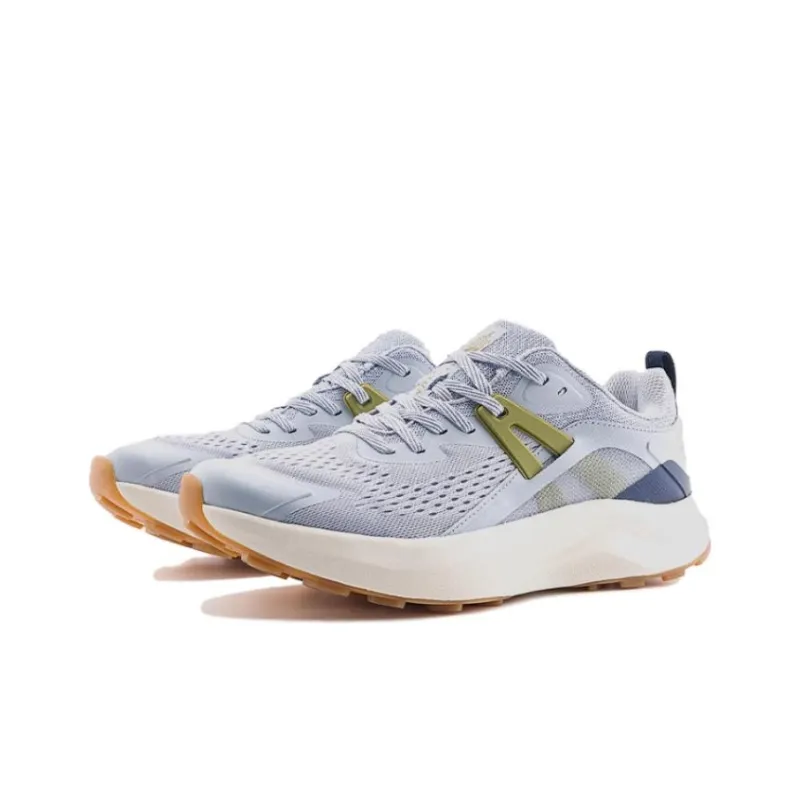 THE NORTH FACE Slip-Resistant Low-Top Running Shoes Women's White Purple-1
