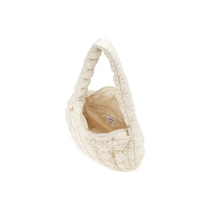 CARLYN Nylon Cloud Bag Crossbody Bag Shoulder Bag Women's Ivory-2