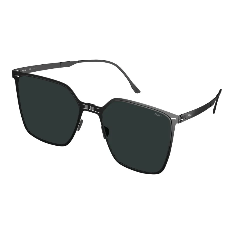 FILA Alloy Square Sunglasses Unisex Stone Gray, Coconut Brown, Starry Blue-5