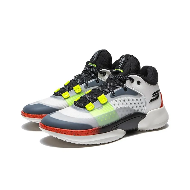 Skechers Skx Resagrip White Black Orange-2
