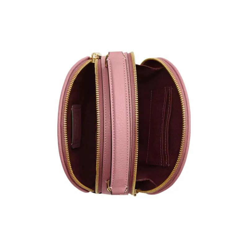 COACH Canteen High-Quality Pebbled Leather Handbag Shoulder Bag Crossbody Bag Small Size Women's Pink-2