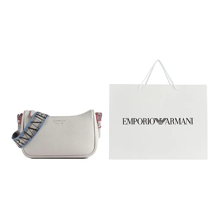 EMPORIO ARMANI Polyurethane Crossbody Bag, Shoulder Bag Women's Ivory-6