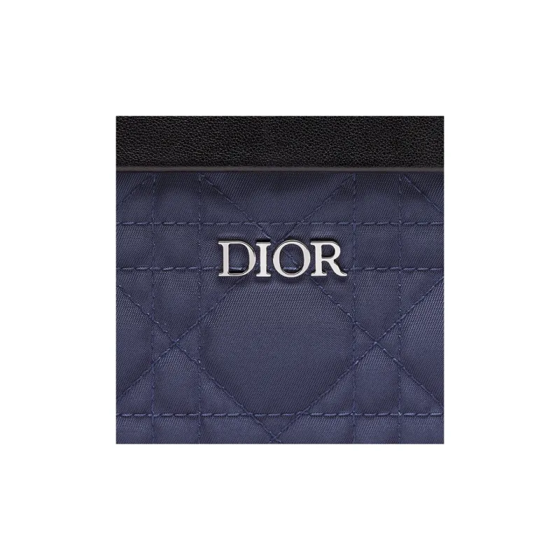 DIOR Canvas Technical Fabric Large Capacity Backpack Men's Marine Blue-4