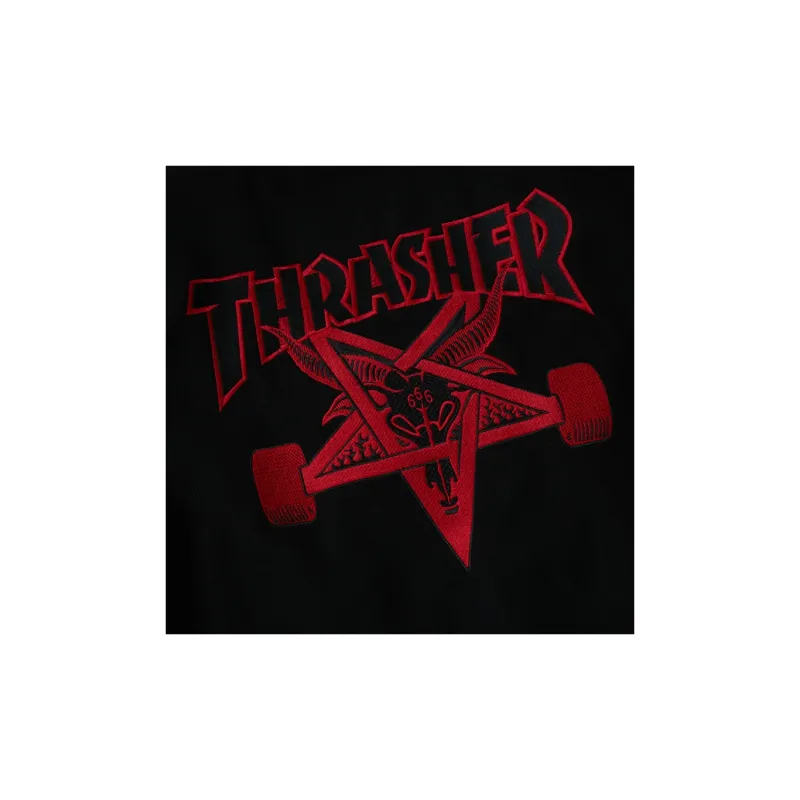 Thrasher Baseball Jerseys Unisex Black-3