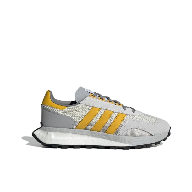 Adidas Originals Retropy E5 Durable Breathable Low Top Casual Running Shoes Unisex Gray Yellow-1