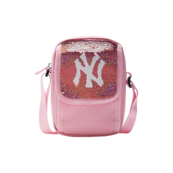 MLB Nylon Shoulder Bag, Crossbody Bag Regular Women's Pink