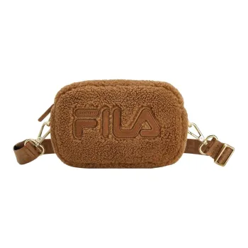 FILA Fabric Shoulder Bag, Crossbody Bag Extra Small Women's Light Brown