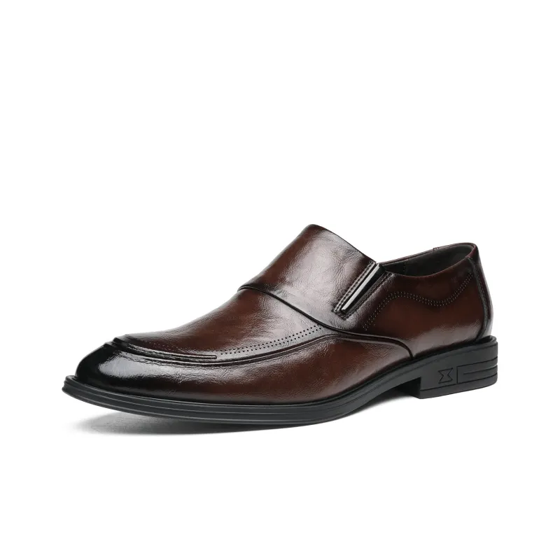 CHINT Dress Shoes Men Low Top Black-1