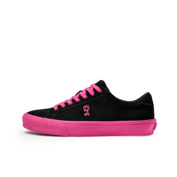 GOLUCK Big Dipper Low Top Skateboard Shoes Unisex Black Pink