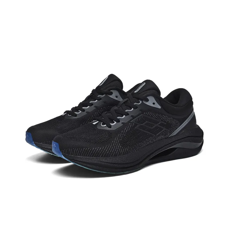 LOTTO Cushioned Wear Resistant Supportive Lightweight Low Top Marathon Running Shoes Men's Black-3