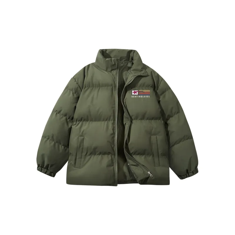 LEVEL RELAX Series Puffer Jacket Unisex Black-9