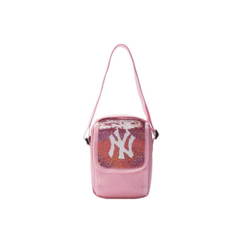 MLB Nylon Shoulder Bag, Crossbody Bag Regular Women's Pink-4